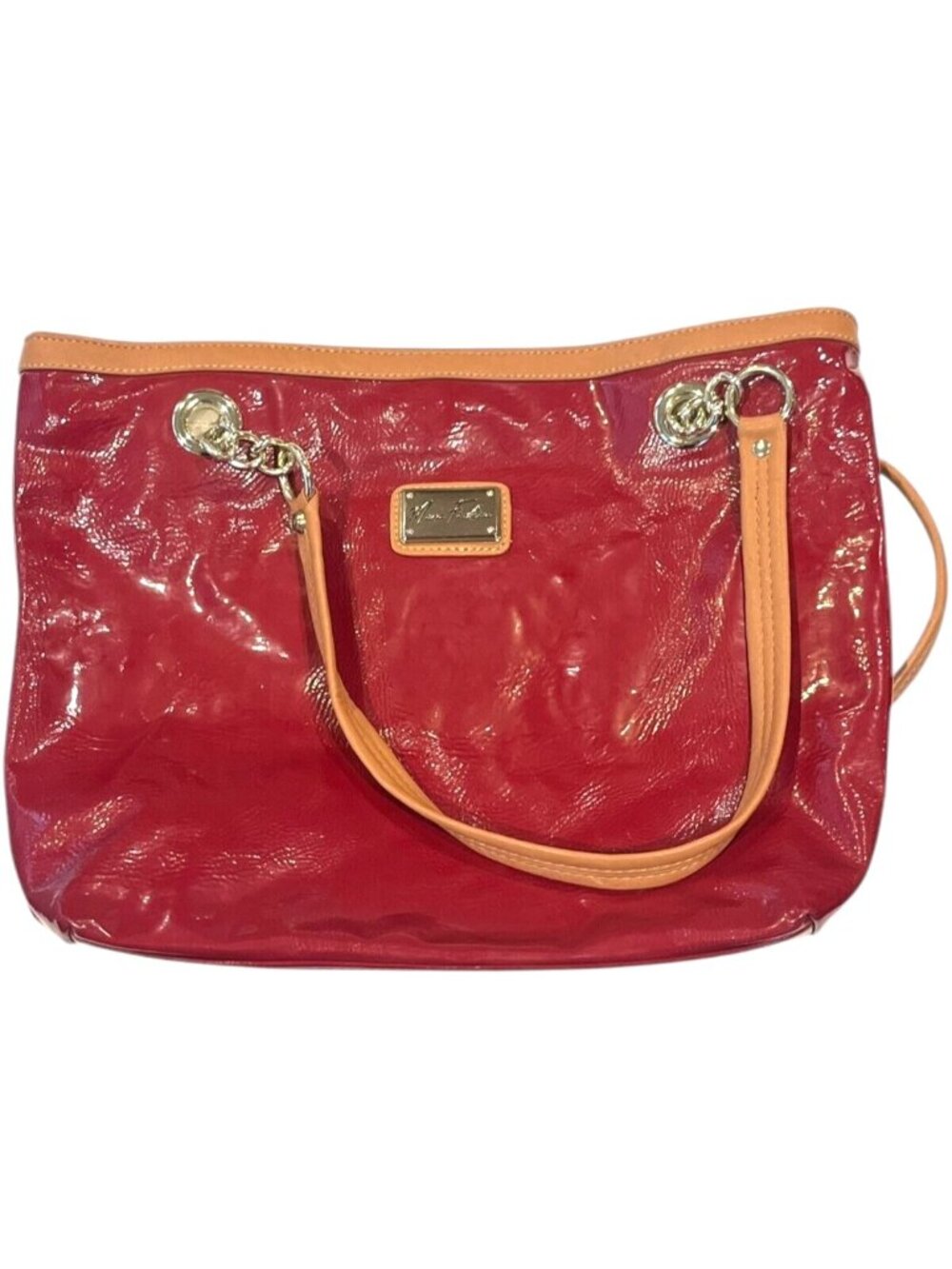 Marc Fisher Bright Red Large Shoulder Bag Purse – Stylish Handbag Tote